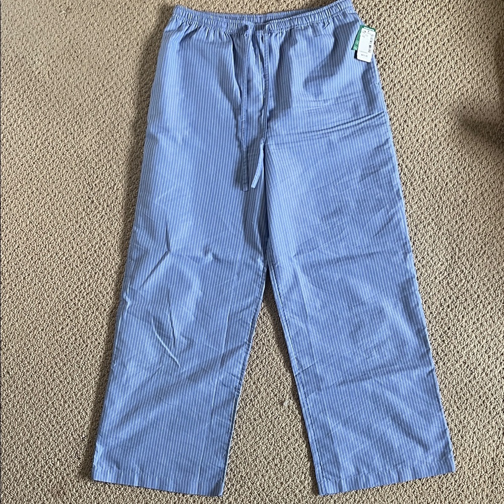 NWT Miiyu x Twik Women's Blue Striped Lounge Pants